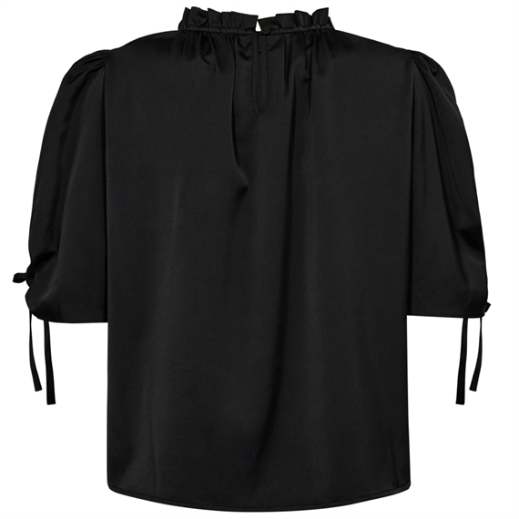 Co\'Couture AdnaCC Puff SS bluse, Sort
